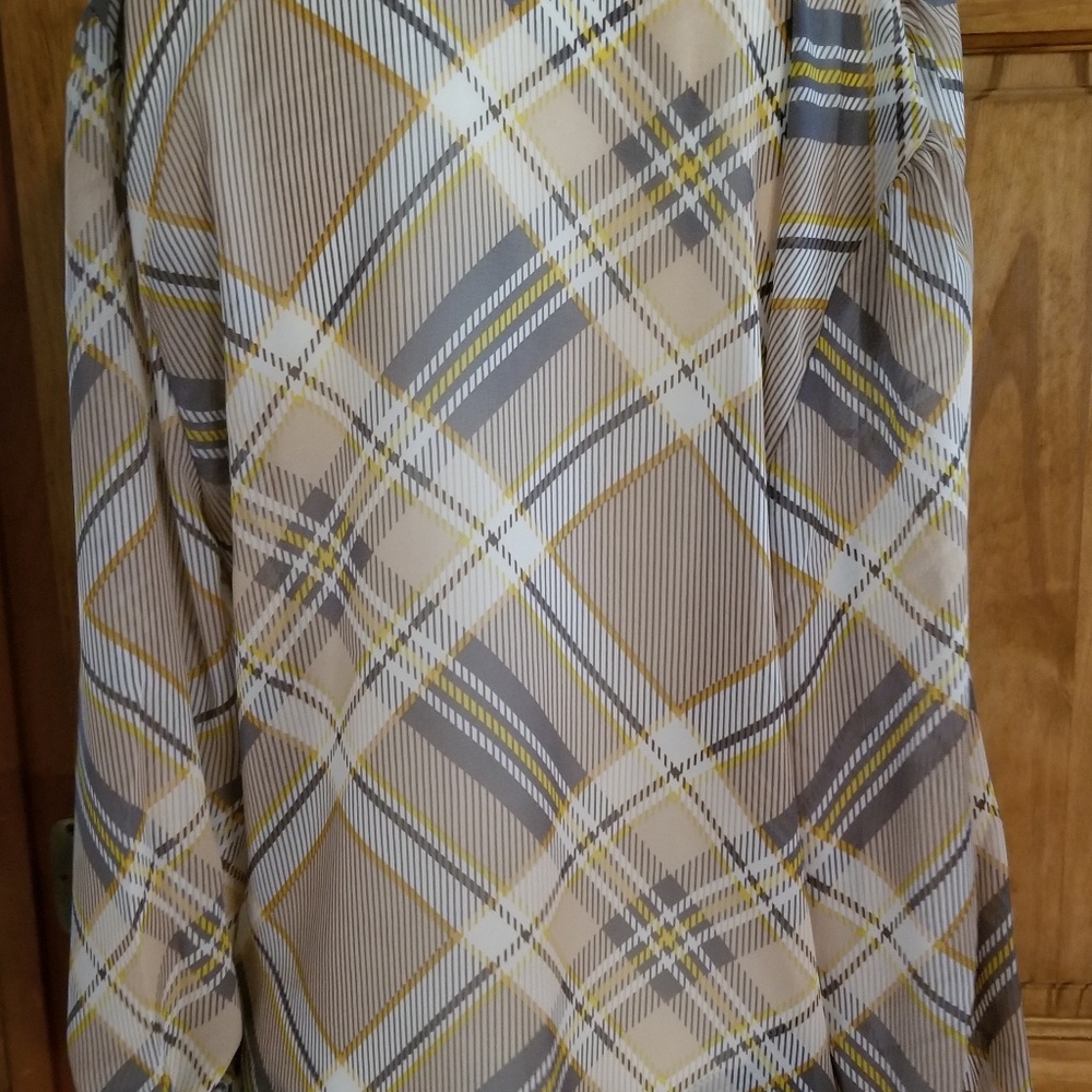 Long Sleeve Multicolored Bow Blouse